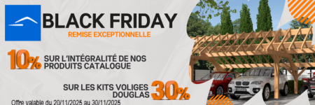 Black Friday carport en bois Marin Eco Bois