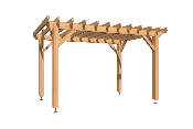 Pergola 2,9 x 3,9 m en Douglas