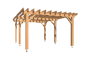 Pergola 3,9 x 5,4 m en Douglas