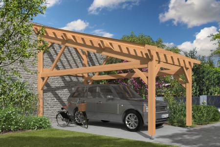 Carport monopente 6,25 x 3,5 m en Douglas