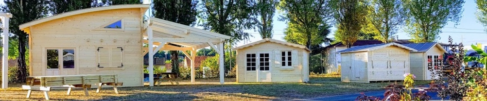 Abris de jardin et chalets en bois réalisent par MARIN ECO BOIS à Marsac sur l'isle - Dordogne